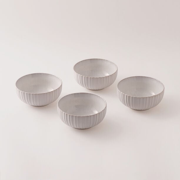 La Mesa stoneware set of 4pcs textured shaped bowls image number 0