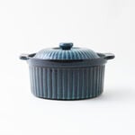 لا ميسا حافظة طعام بغطاء فخار 34*20*7.5سم، أزرق image number 0