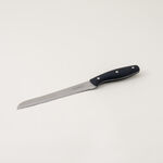 Alberto 6 piece stainless steel and black wood knife block set image number 7