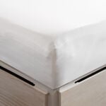 كايت مفرش سرير قطنية 300 خيط مقاس كوين 180*200سم أبيض image number 0