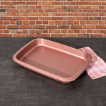 Betty Crocker Non Stick Rectangle Pan Rose Color image number 1