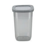 Grey food container plastic set with lids 9 pcs image number 4