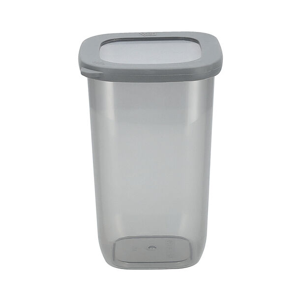 Grey food container plastic set with lids 9 pcs image number 4