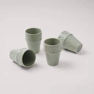 Dallaty Moroccan Tea Cup Light Green, 6 Pieces