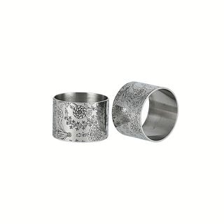 2 Pcs Stainless Steel Napkin Ring