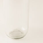 Alberto set of 2pcs clear hammered glass canisters with wooden lids image number 3