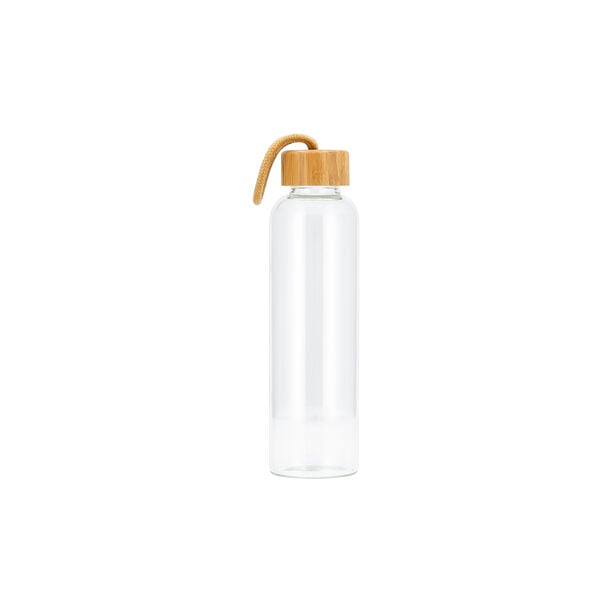 Glass Water Bottle With Bamboo Lid image number 0