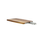  Acacia Wood Square Serving Tray With Steel Handle image number 2