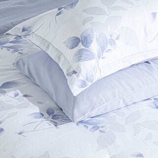 Cottage 6pc pretty leaves lavender super king comforter set 250*260cm