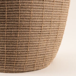 Homez jute storage basket woven 39*39*34cm, brown