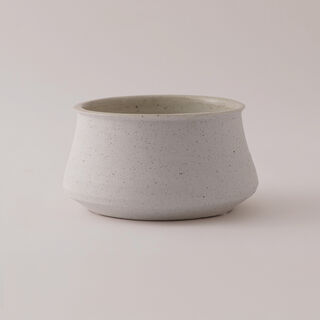 Homez Ceramic Decor Pot, Beige 18*18*10 Cm