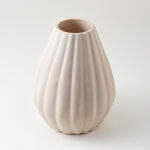 Homez Clay Stone Vase 27*27*33Cm, Offwhite image number 1
