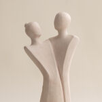 Homez off white resin woman sculpture 14.8*9.7*38.2 cm image number 1