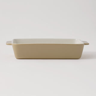 Alberto ceramic baking pan with metal grid 2000ml 32*19.7*6cm, beige