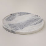 La Mesa glass cake stand with marble base 28*20cm image number 2