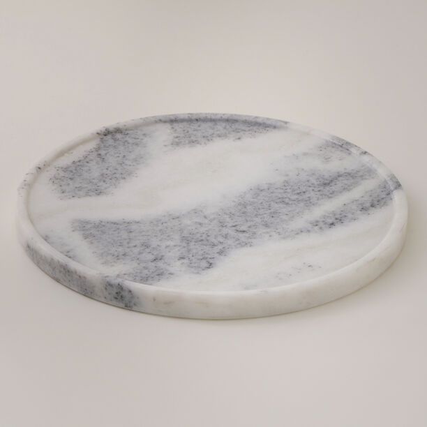 La Mesa glass cake stand with marble base 28*20cm image number 2