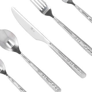 La Mesa silver stainless steel cutlery set 20 pc