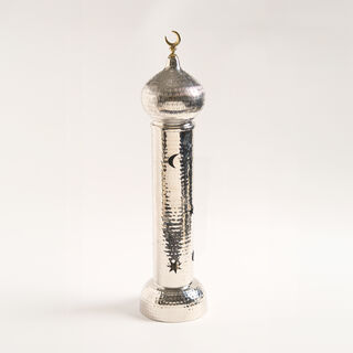 Silver metal Ramadan decoration 12*12*47 cm