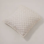 Boutique Blanche cotton square cushion cover 45*45cm, white image number 0