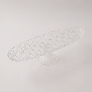 La Mesa large glass serving stand 50.5*15.7*12.9 cm