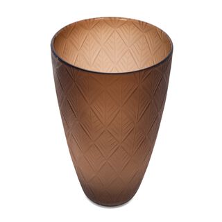 Glass Vase Brown 