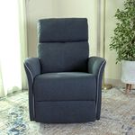 Parma manual recliner/rocking chair, dark grey image number 1