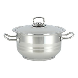 7 Piece Cookware Set Stainless With Stainless steel Lid