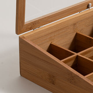 Dallaty bamboo tea box 23.5*23.5*9.5cm
