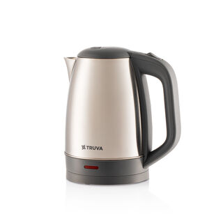 Truva Silver Stainless Steel Kettle, 1.7L