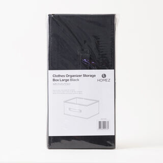 Homez Polyester Clothes Organizer, Black, 33*26*33Cm