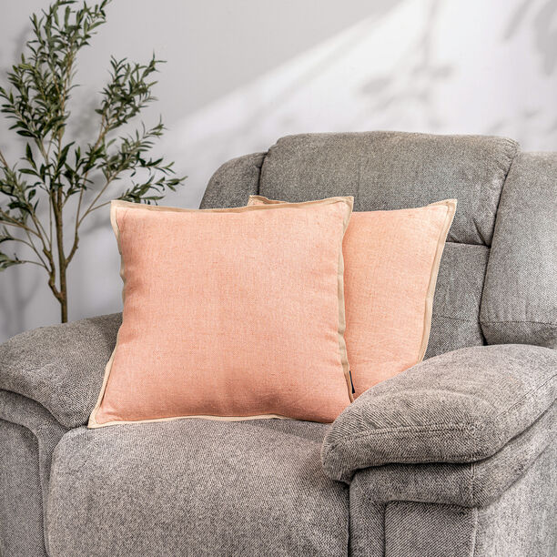 Cottage Linen Cotton Cushion 50 * 50 cm Pink image number 0