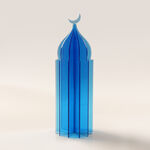 لوسيرنا قطعة ديكور رمضانية من الأكريليك، أرزق 10*10*32سم image number 0
