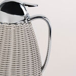 Dallaty Stainless Steel Vacuum Flask Rattan With Design Of Bamboo Grey 1L image number 3