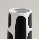 Homez black memphis ceramic vase 15*12.5*30.5cm image number 1