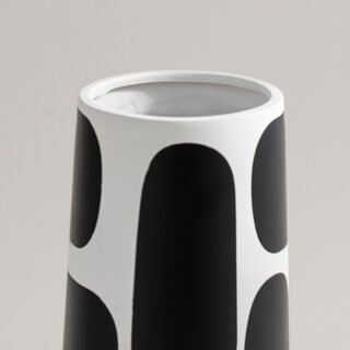 Homez black memphis ceramic vase 15*12.5*30.5cm