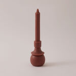 Homez Mono Wax Candle 8*30Cm, Brown image number 1
