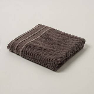 Boutique Blanche jaquard cotton hand towel, brown, 100*50cm