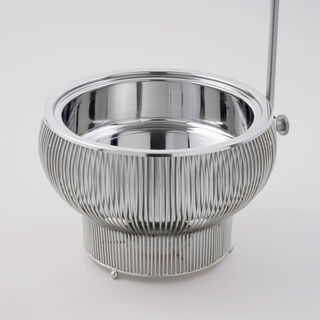 لاميسا سخان طعام للتقديم، مطلي نيكل، تصميم حديث، 5 لتر