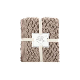 100% Cotton Knitted Throw