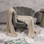 100% Cotton Knitted Throw image number 0