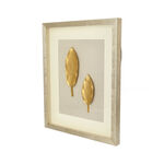 Shadow Box With Frame Golden Leaf Silver image number 1