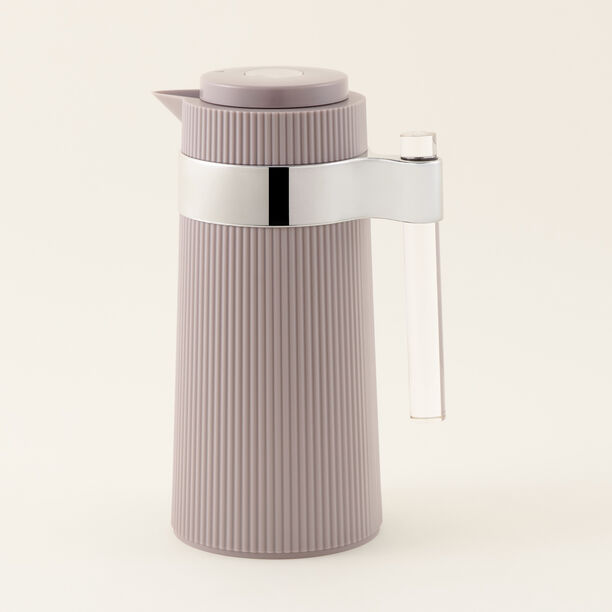 دلتي دلة بلاستيك 1 لتر، رمادي فاتح image number 1