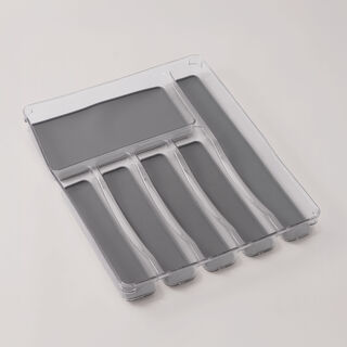 Alberto non slip 6 compartments drawer organizer 40*32*4.7cm, clear