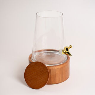 La Mesa transparent glass juice dispenser 4L / 23*23*38.2cm