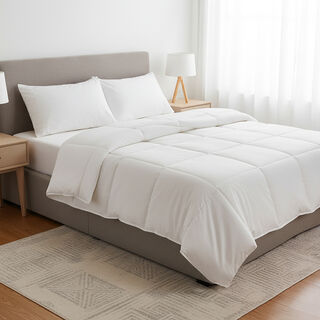 بوتيك بلانش حشوة لحاف بامبو 300 خيط مضاد للبكتيريا أبيض 150*200 سم