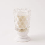 Homez oud and amber glass scented candle with marble base image number 1