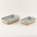 La Mesa 2 Pcs Oven To Table Set Stoneware Mint 30.9 Cm 35.5 Cm image number 1
