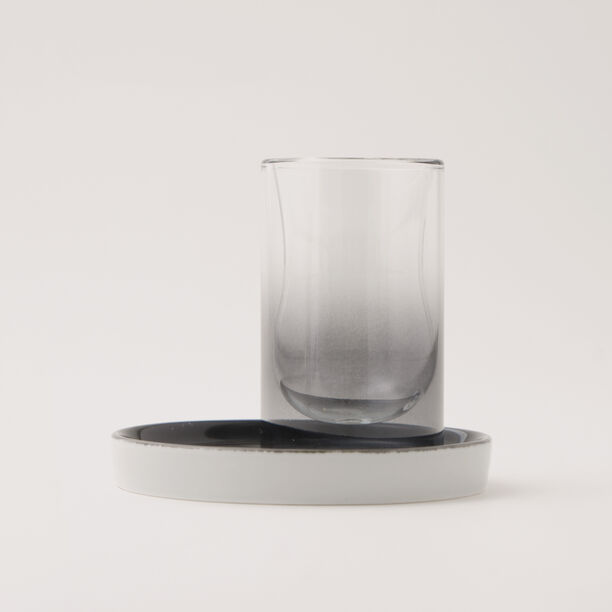 Dallaty porcelain tea cup set 12pcs, black image number 3