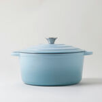 Alberto enameled cast iron dutch oven 6L, blue image number 0