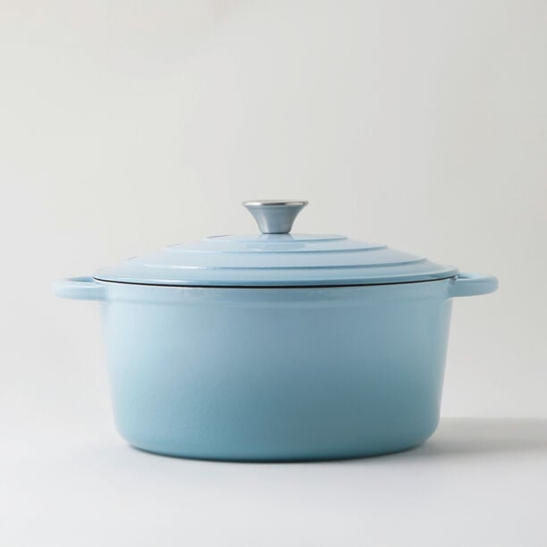 Alberto enameled cast iron dutch oven 6L, blue image number 0